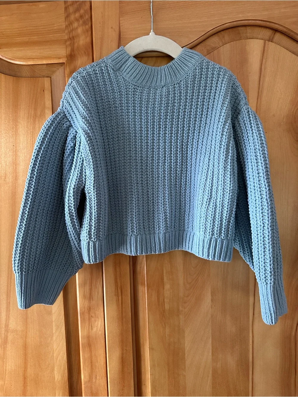 The Children's Place Light Blue Chunky Knit Cropped Sweater
